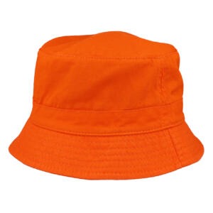 Bucket Hat with Band Orange 54cm